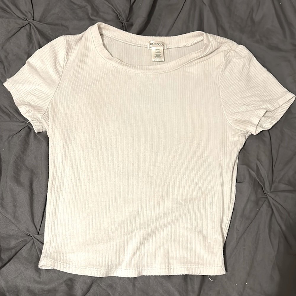 White tank/crop top size small